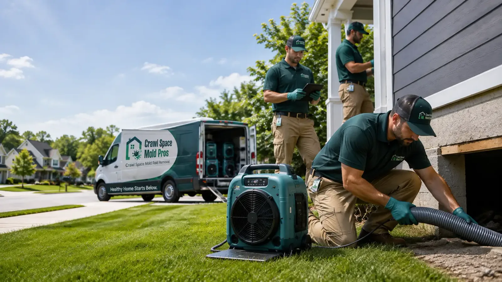 Crawl Space Mold Removal in Edenville, MI